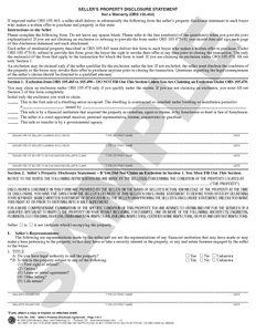 SN 1089 Seller's Property Disclosure Statement (OR)