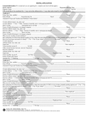 SN 1167 Tenant's Rental Application (OR)