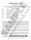 WA 812 Residential Eviction Kit (WA)
