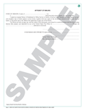 SN 1149 Notice of Substituted or Office Service with Affidavit of Mailing (OR)