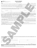 SN 1214 Security Agreement, Vehicle Loans only (OR)