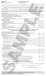 SN 579 Landlord's Final Accounting (OR)