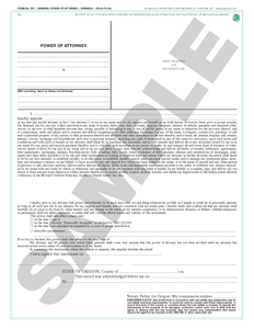 SN 654 General Power of Attorney, Durable (Short Form) (OR)