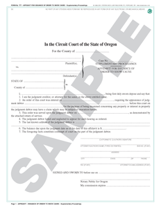 SN 777 Affidavit for Issuance of Order to Show Cause (OR)