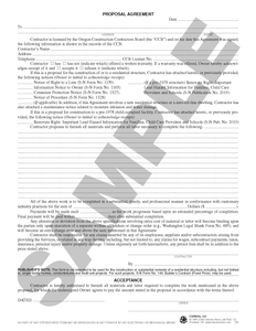 SN 937 Proposal and Acceptance Agreement (OR)