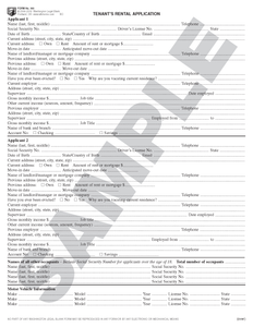 WA 363 Tenant Rental Application (WA)