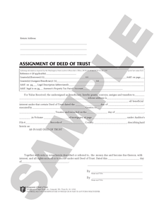 WA 66 Assignment of Deed of Trust (WA)